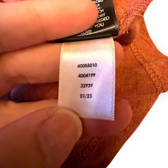 Women’s torrid 1 Orange Pink Everyday Signature Jersey Crew Neck Tee 14 16 1X - Picture 9 of 9